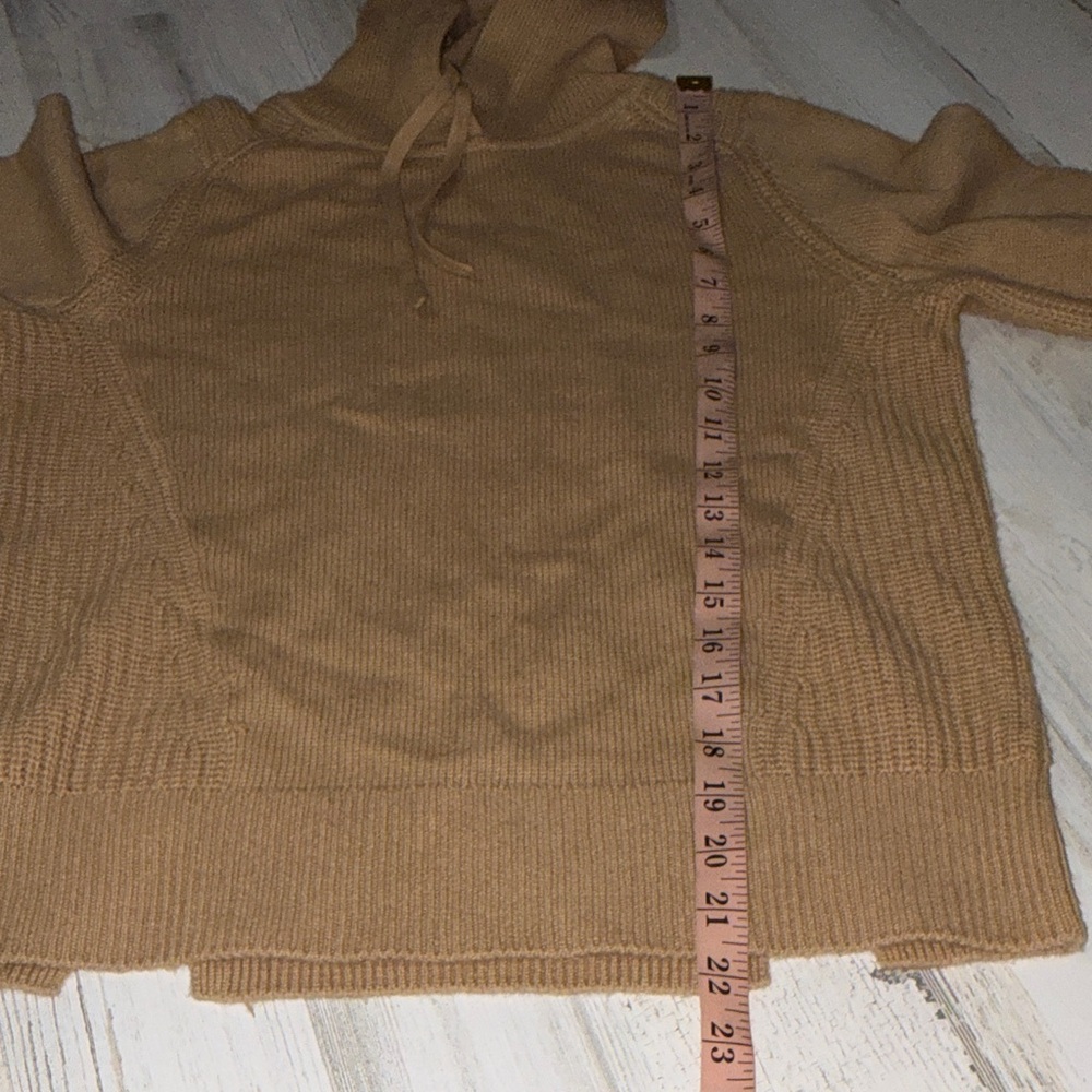 Rag & Bone Camel Hooded Sweater Cashmere and Wool Blend - Picture 9 of 9